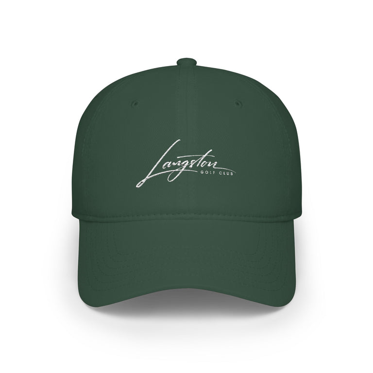 Langston Golf Club Founders Collection Low-Profile Baseball Cap — Embroidered Signature