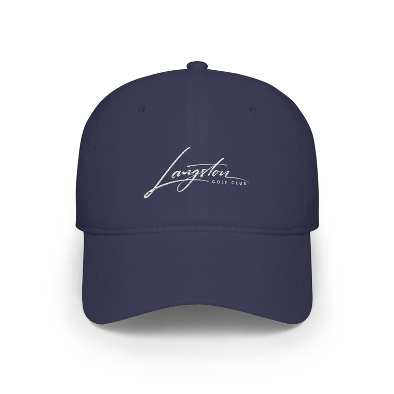 Langston Golf Club Founders Collection Low-Profile Baseball Cap — Embroidered Signature