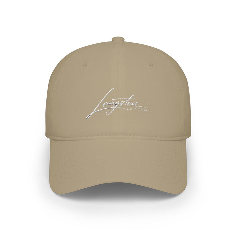 Langston Golf Club Founders Collection Low-Profile Baseball Cap — Embroidered Signature