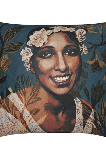 Icon Series, "Baker" Velvet Throw Pillow