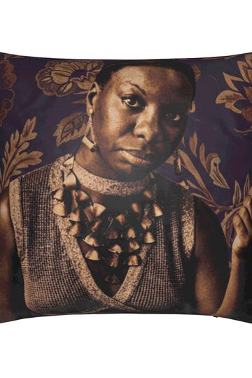 Icon Series, "Simone" Velvet Throw Pillow