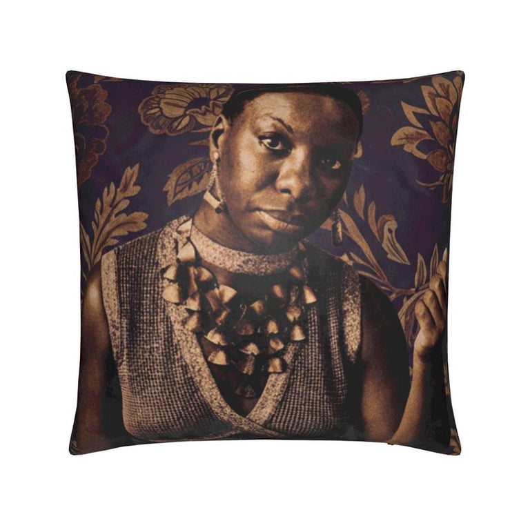 Icon Series, "Simone" Velvet Throw Pillow