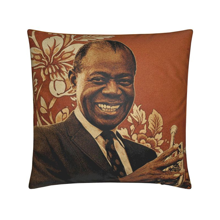 Icon Series, "Armstrong" Velvet Throw Pillow