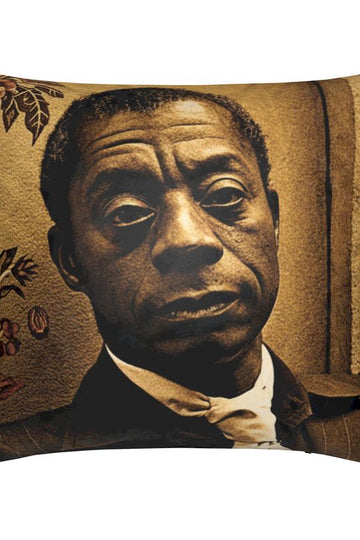 Icon Series, "Baldwin" Velvet Throw Pillow