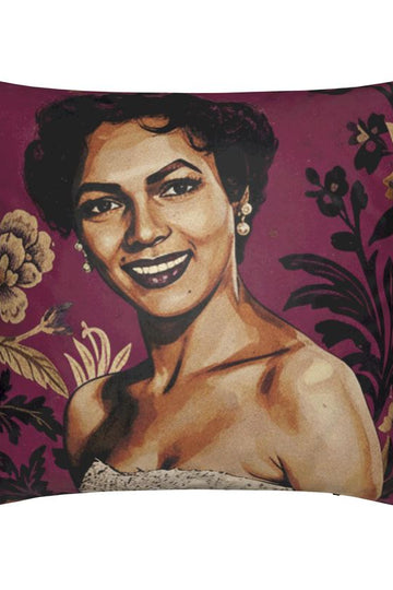 Icons Series, "Dandridge" Velvet Throw Pillow