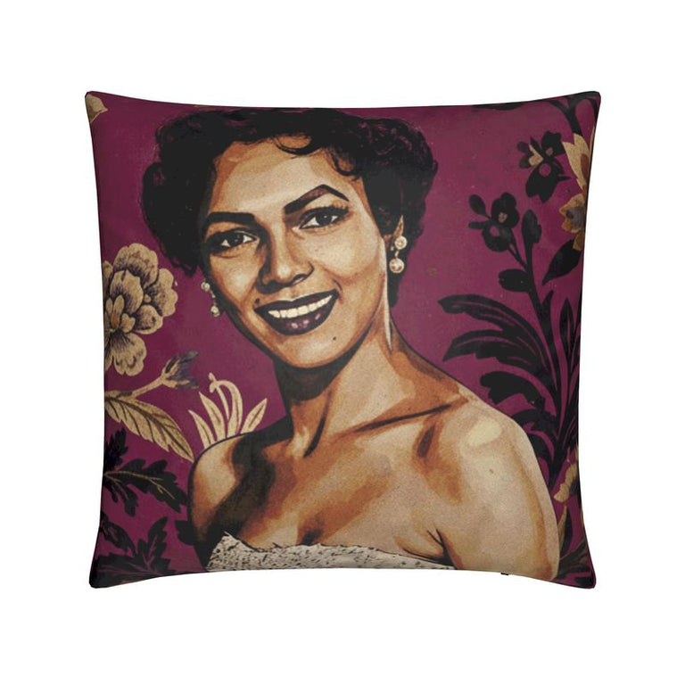 Icons Series, "Dandridge" Velvet Throw Pillow