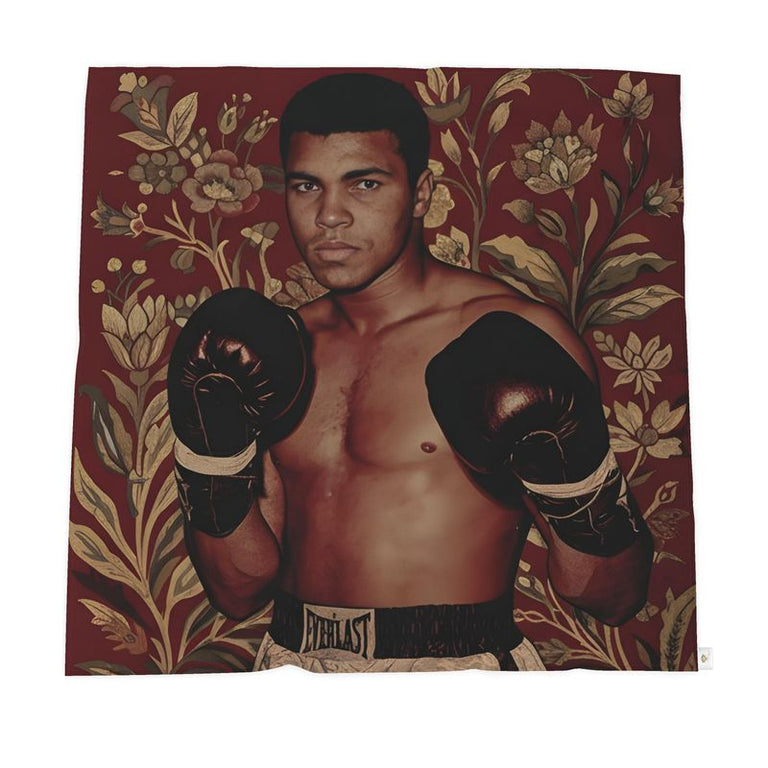 Muhammad Ali Cotton Throw Blanket
