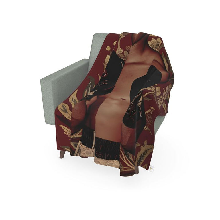 Muhammad Ali Cotton Throw Blanket