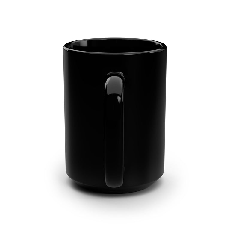 Langston Golf Club Black 15oz Coffee Mug — Minimal Script Logo