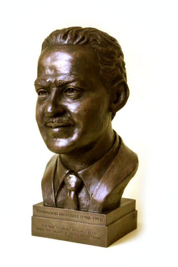 Thurgood Marshall Bronze Desk Bust