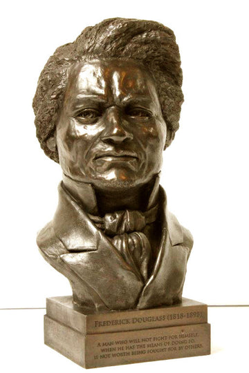 Frederick Douglass Bronze Desk Bust
